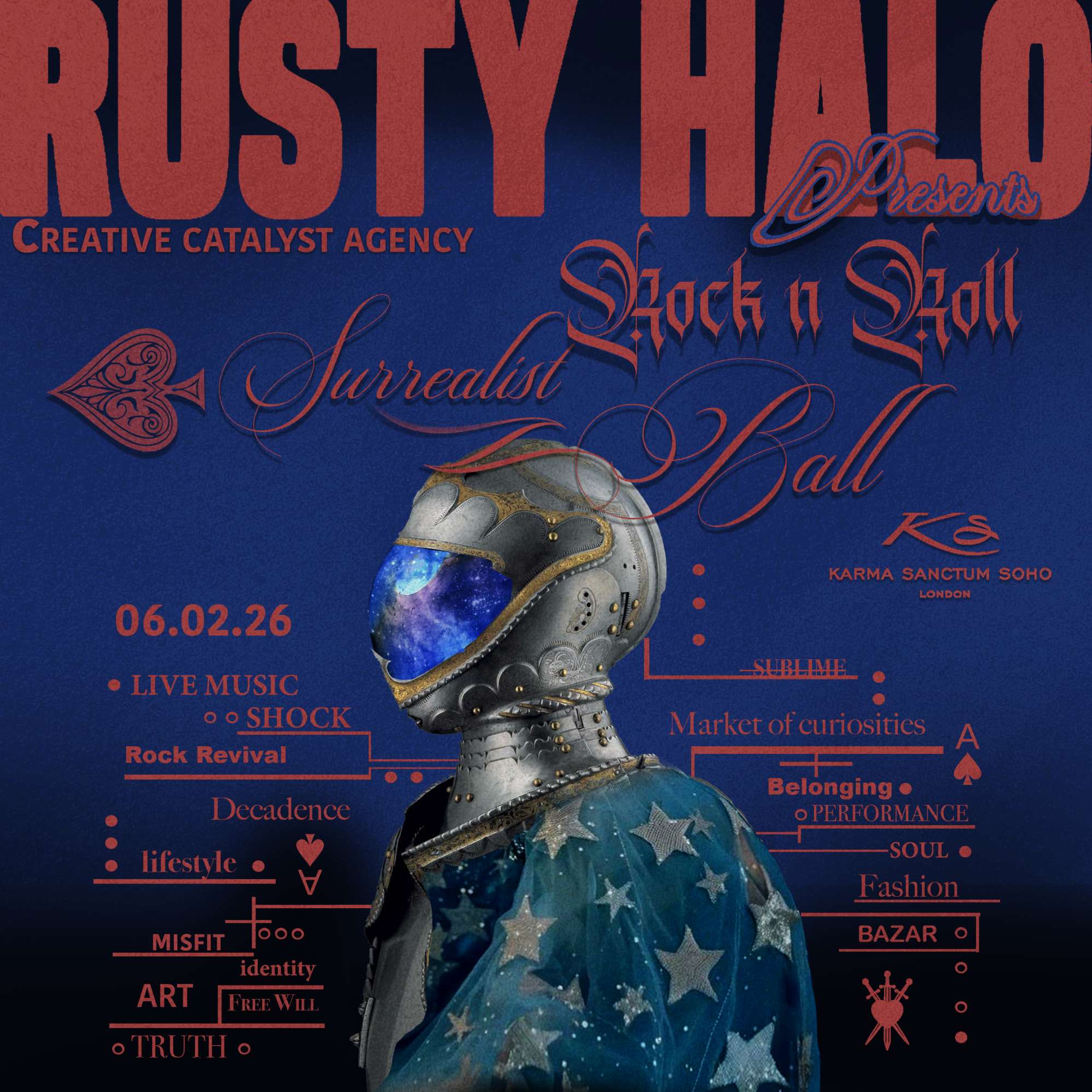 Surrealist Ball Rusty Halo Carma Sanctum